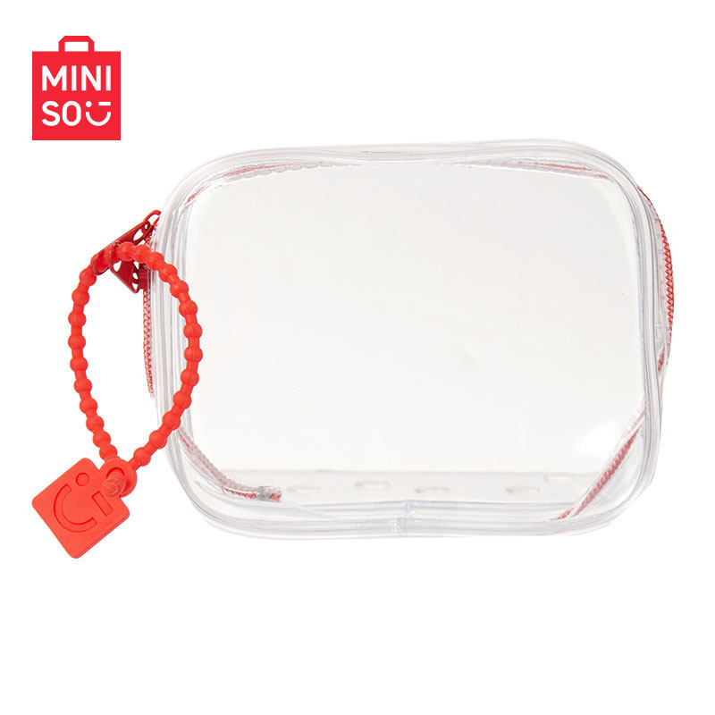 MINISO名创优品WINK表情方形中号透明收纳包卡通可爱迷你收纳包包,淘宝优惠券,粉丝福利购,淘宝优惠卷
