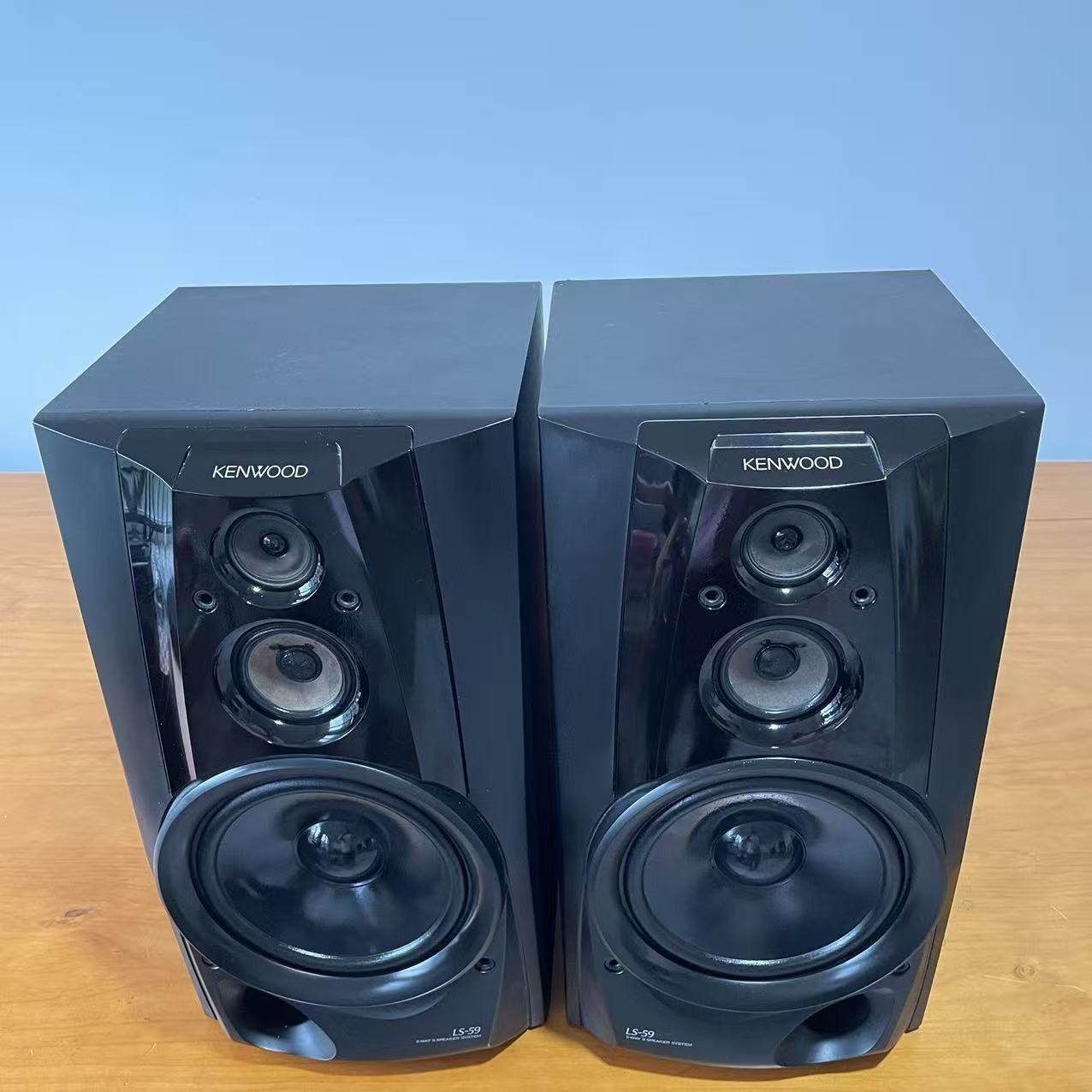 二手KENWOOD建伍黑武士LS-59书架音箱8寸喇叭原装进口,淘宝优惠券,粉丝福利购,淘宝优惠卷