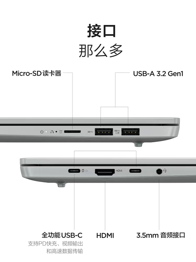 联想小新Pro14/16轻薄23款笔记本锐龙R7商务便携办公酷睿学生电脑 - 图2