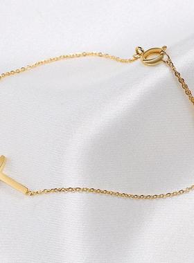 Ultra Thin Chain Link Cross Bracelet Stainless Steel Women