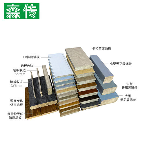 防腐木地板深度碳化木户外露台木板庭院阳台桑拿板吊顶板材护墙板 - 图2