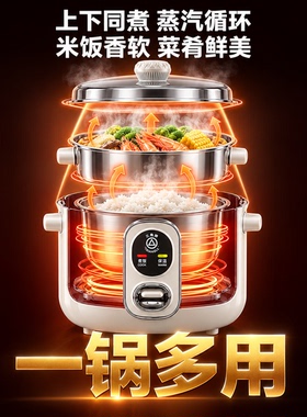 三角牌电饭锅有钛不锈钢多功能正品老式0涂层内胆官方家用2L3L4L6