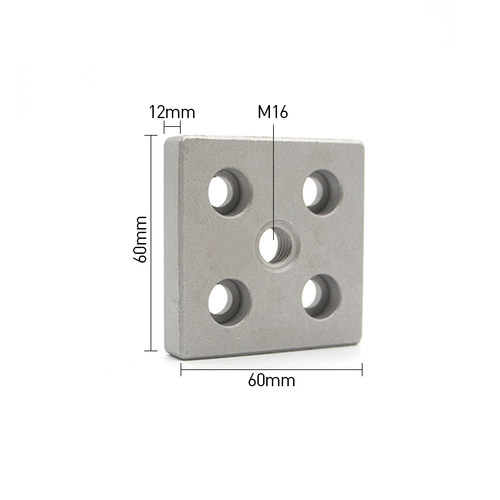 端面连接板工业铝型材4080/3060/6060/8080脚杯脚轮固定板固定件 - 图3