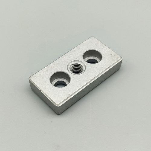 端面连接板工业铝型材4080/3060/6060/8080脚杯脚轮固定板固定件 - 图2