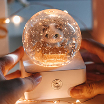 Christmas Water Crystal Ball Music Box Eight soundboxes floating Snow Peanuts Day Gifts Little Girl Girls Princess Dream Children