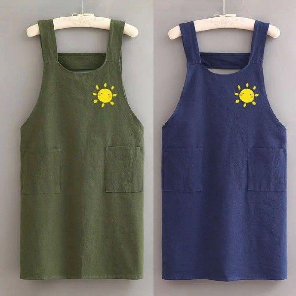 Breathable Kitchen Aprons Home Cooking Anti fouling Cooking - 图0