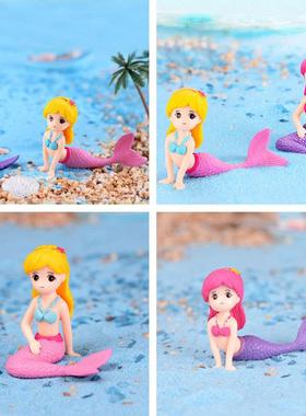 Cute Little Mermaid Aquarium Fish Tank Ornament Aquarium Fi
