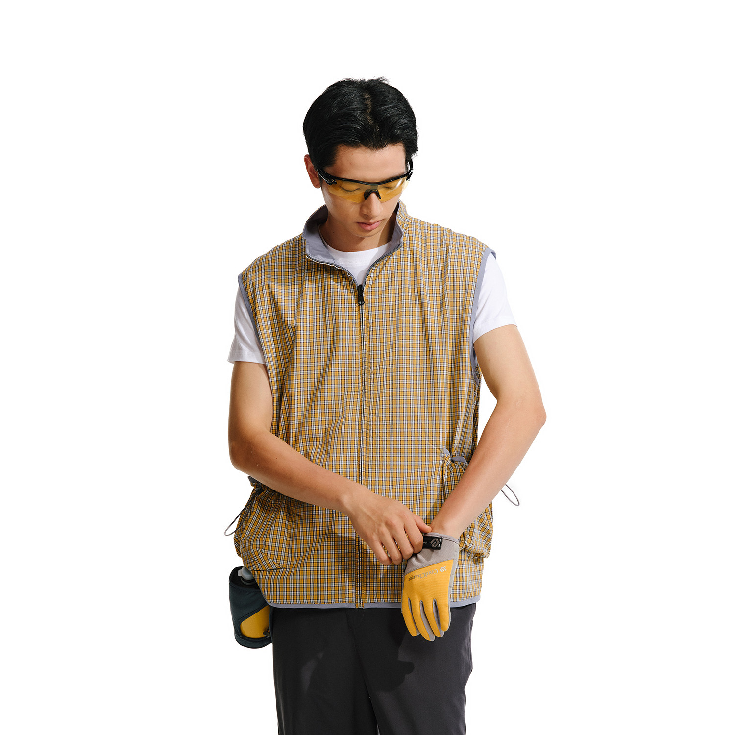 RASS双面穿格子马甲 2025新款潮牌休闲外穿运动复古户外背心马夹,淘宝优惠券,粉丝福利购,淘宝优惠卷