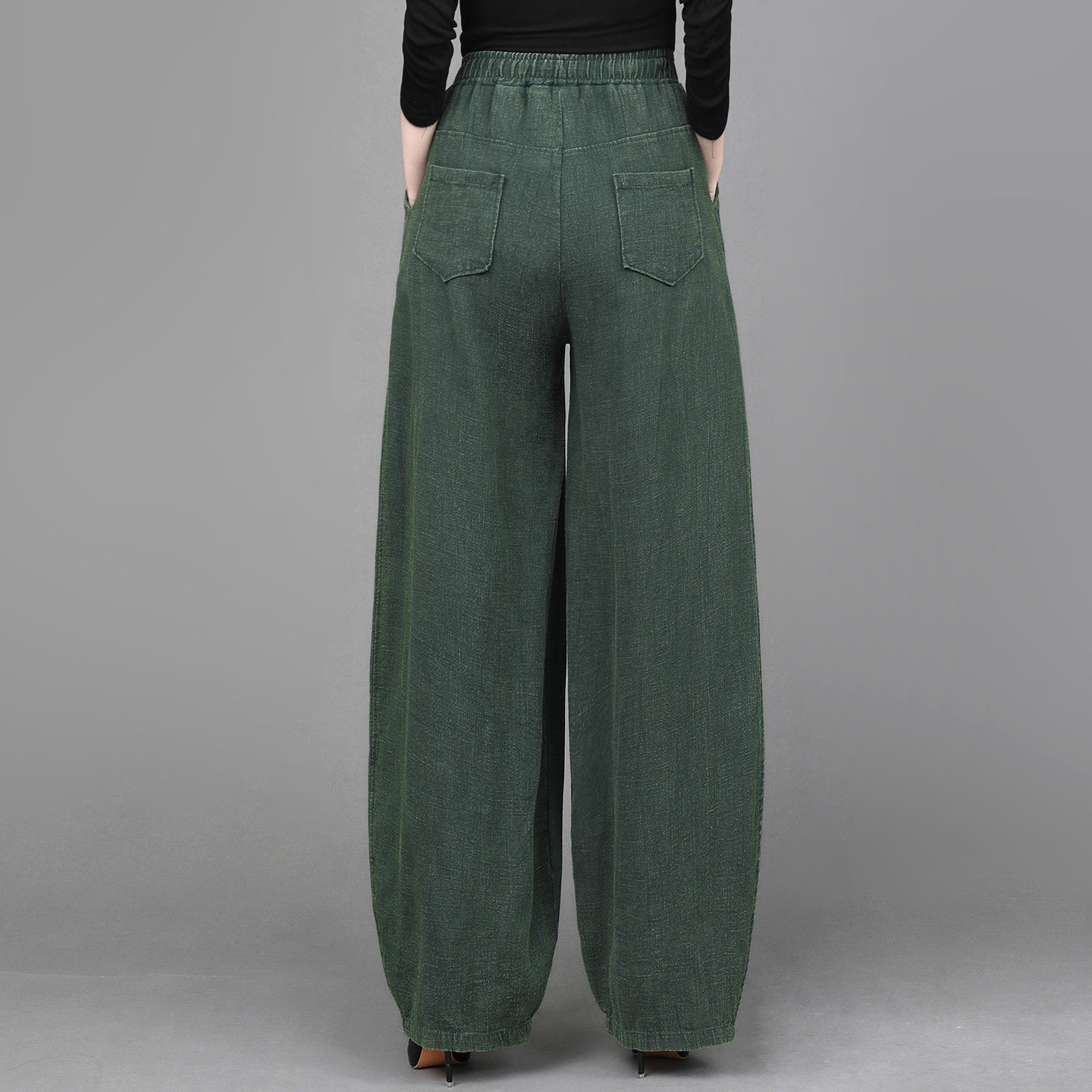 竺麻中式复古炒色灯笼裤女2025秋季新款宽松休闲棉麻禅修阔腿长裤,淘宝优惠券,粉丝福利购,淘宝优惠卷