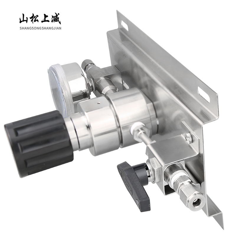 316L不锈钢减压阀终端二级控制面板式减压阀气路半自动固定减压器 - 图1