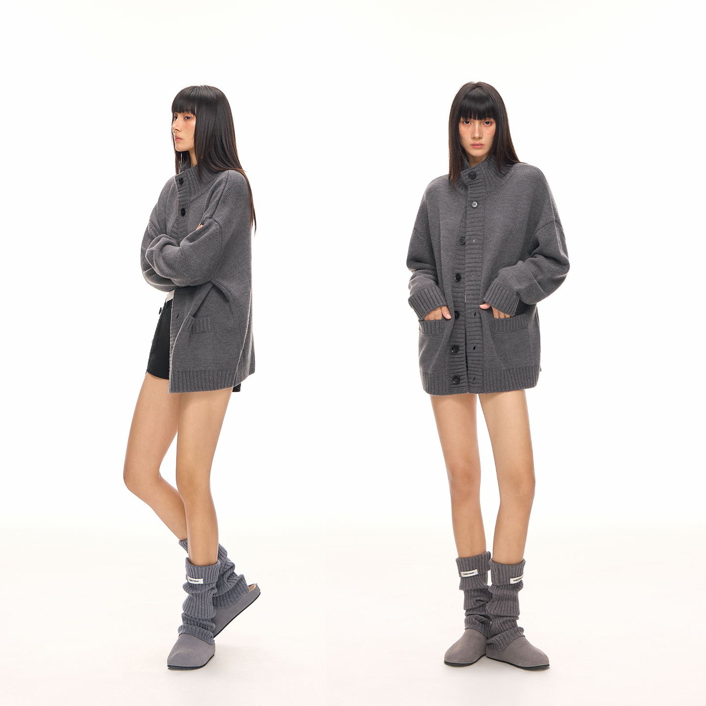 CLIMAX VISION羊毛混纺慵懒风宽松高领加厚保暖大开衫毛衣外套,淘宝优惠券,粉丝福利购,淘宝优惠卷