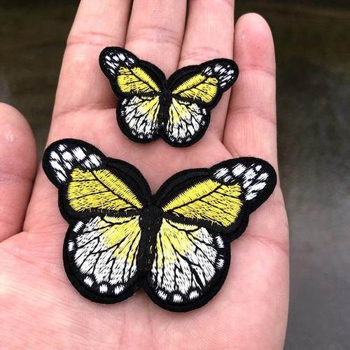 2PCS Butterfly Embroidery Badges Iron On Patches On Clothes - 图3