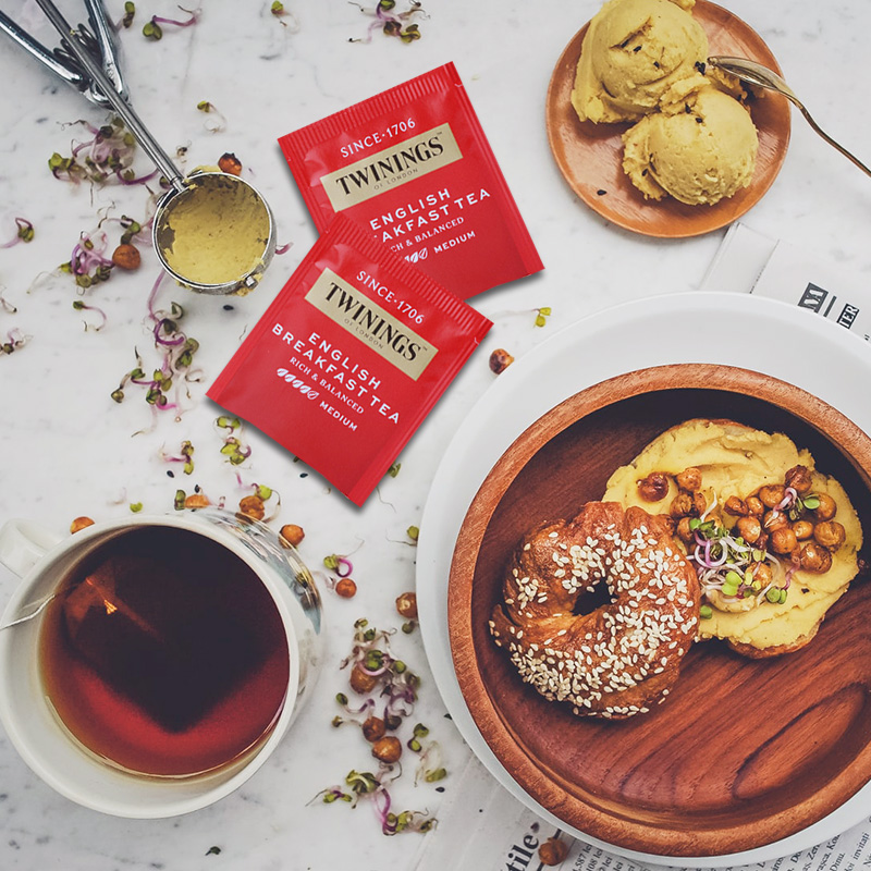 英国TWININGS川宁英式早餐红茶25片盒装袋泡茶英式茶包临期清仓