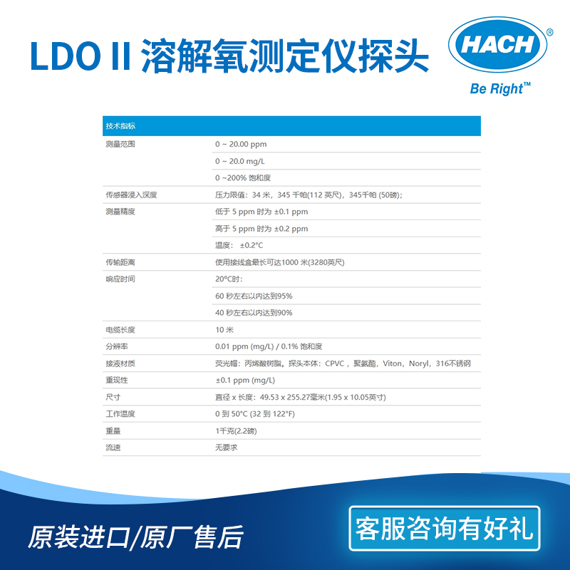 Hach授权代理商哈希LDO溶解氧9020000SLU电极原厂正品售后保证-图2