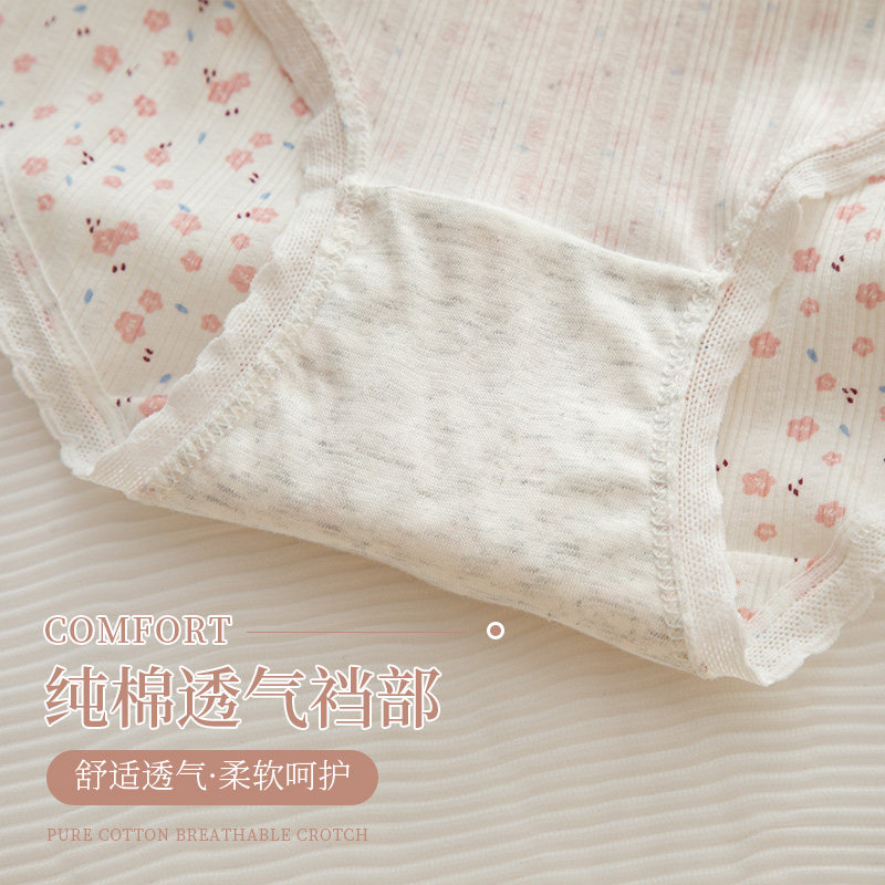 女士纯棉100%全棉裆抗菌2022内裤 tsutsu女三角裤