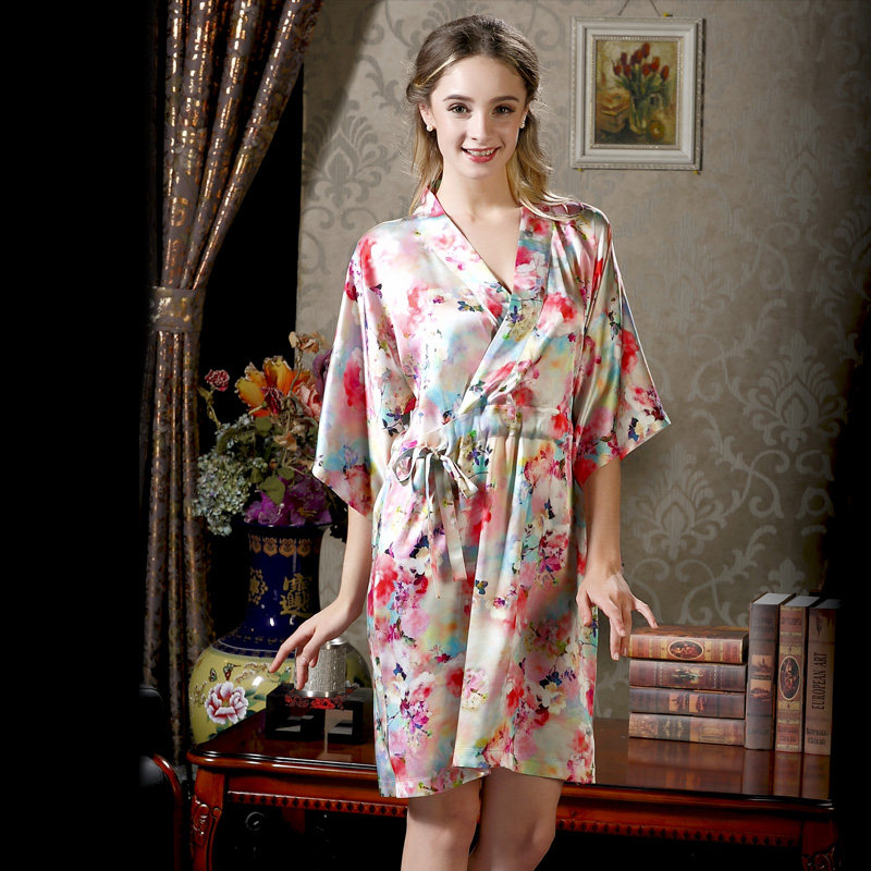 美标19姆米重磅夏季100%桑蚕丝睡裙 美标服饰宝航专卖睡裙