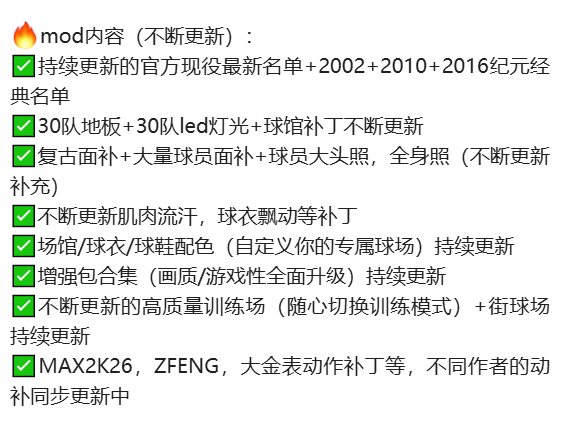 NBA2K26超全高质量MOD补丁整合包，多种配置选择，自动发货 - 图1