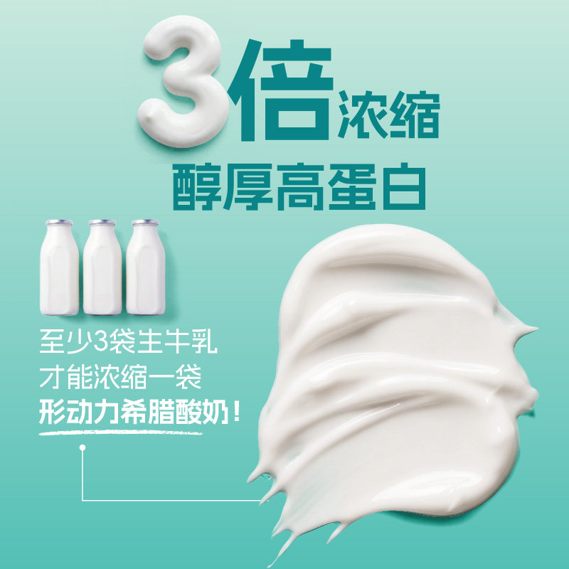 形动力吸吸袋希腊酸奶125g*10袋高蛋白3倍浓缩9g蛋白/袋
