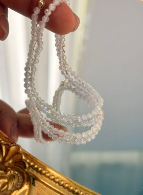 天然锆石车轮珠项链在这个夏天一条封神的项链 质感绝美 直发