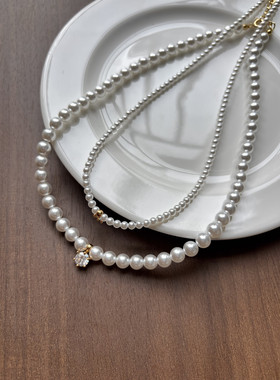 早晚都得有的经典款  一眼就爱上的珍珠项链 进口施家珍珠 太惊艳