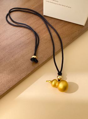 福禄金葫芦吊坠 谁懂这中式浪漫 佩戴自带福气buff圆润饱满超讨喜