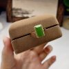 Jasper k gold square ring, 18k gold with South African real diamonds, exquisite multi-diamond inlay, delicate jade quality