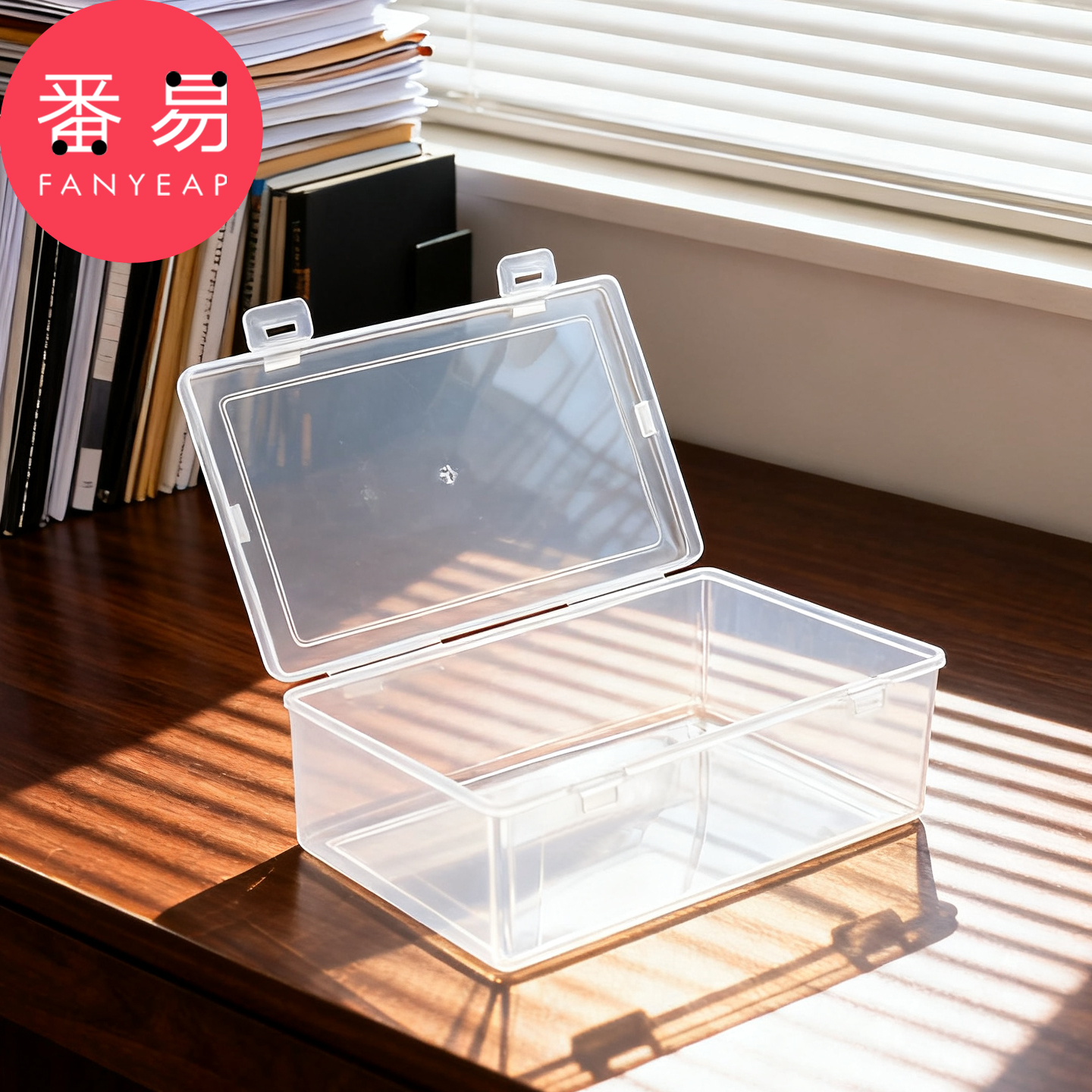 卡片收纳盒A1pq808-小卡收纳盒卡片卡盒翻盖透明卡牌收纳盒整理盒 - 图2