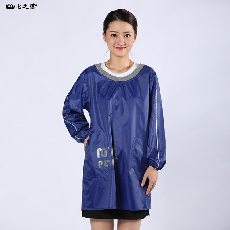 围裙长袖罩衣防水防油厨房家用洗车水产上班干活反穿衣洋气工作服,淘宝优惠券,粉丝福利购,淘宝优惠卷