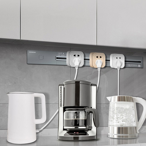 西门子电力轨道插座暗装嵌入式轨道插厨房餐边柜可移动排插 - 图3