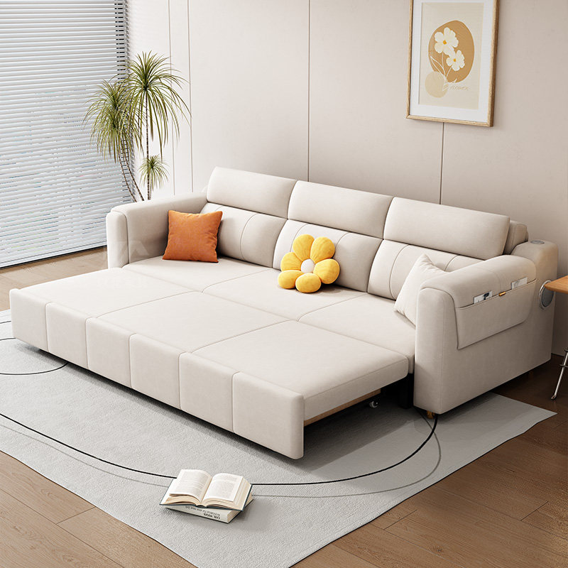 2023新款科技绒小户型客厅大沙发床 以梵沙发床