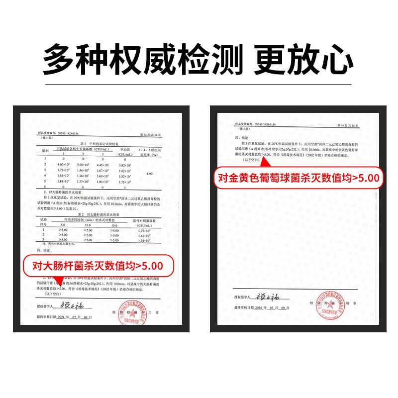 过氧乙酸消毒粉猪牛羊鸡鸭用消毒液消毒液养殖场消毒液兽用AB剂装 - 图2