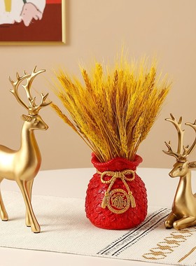 招财鹿摆件轻奢高档家居玄关