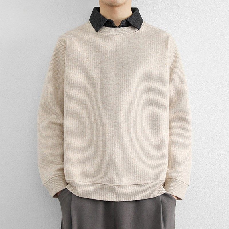 高级感重磅假两件卫衣男秋冬季加绒加厚衬衫领长袖打底衫翻领上衣,淘宝优惠券,粉丝福利购,淘宝优惠卷