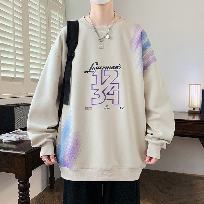 青少年卫衣2025男春秋季印花长袖t恤初高中学生中大童男孩打底衫,淘宝优惠券,粉丝福利购,淘宝优惠卷