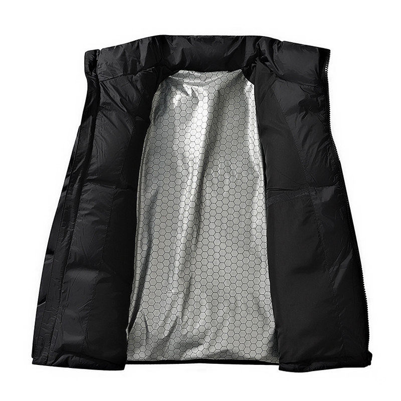 温暖轻薄款羽绒服男冬季2025新款痞帅立领防寒服黑金发热冬装外套,淘宝优惠券,粉丝福利购,淘宝优惠卷