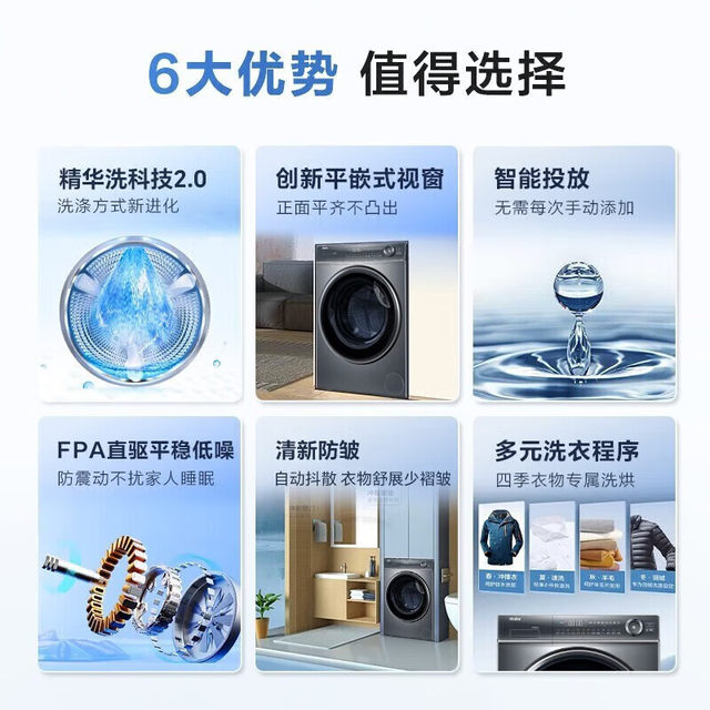 Haier essence washer and dryer direct drive drum washing machine