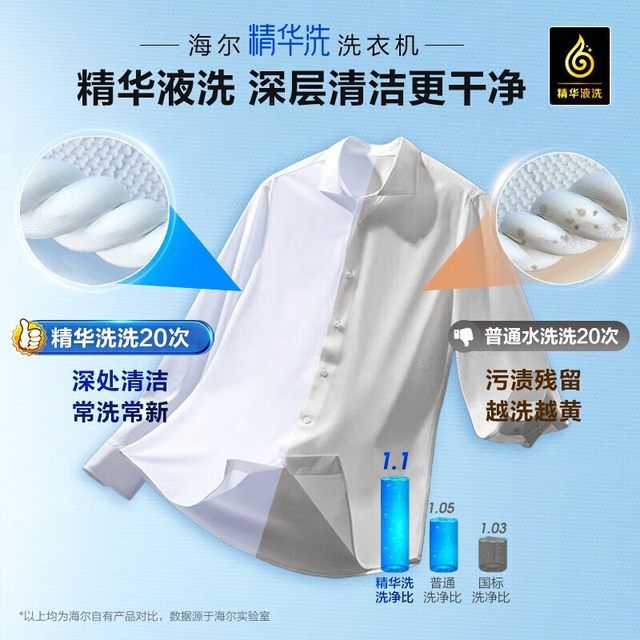 Haier essence washing ultra-thin 10kg drum washing machine