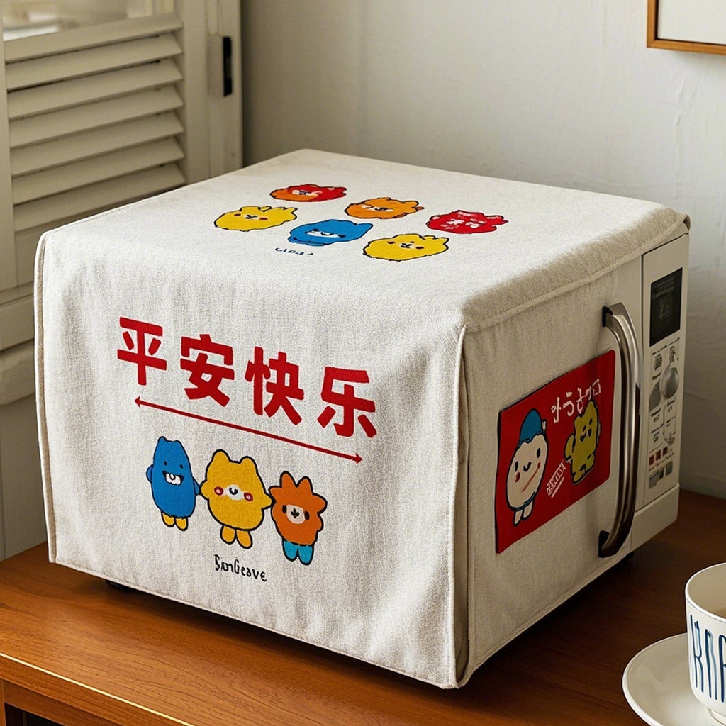 微波炉防尘罩防水防油专用盖巾2025轻奢高档顶部遮尘垫布烤箱盖布,淘宝优惠券,粉丝福利购,淘宝优惠卷