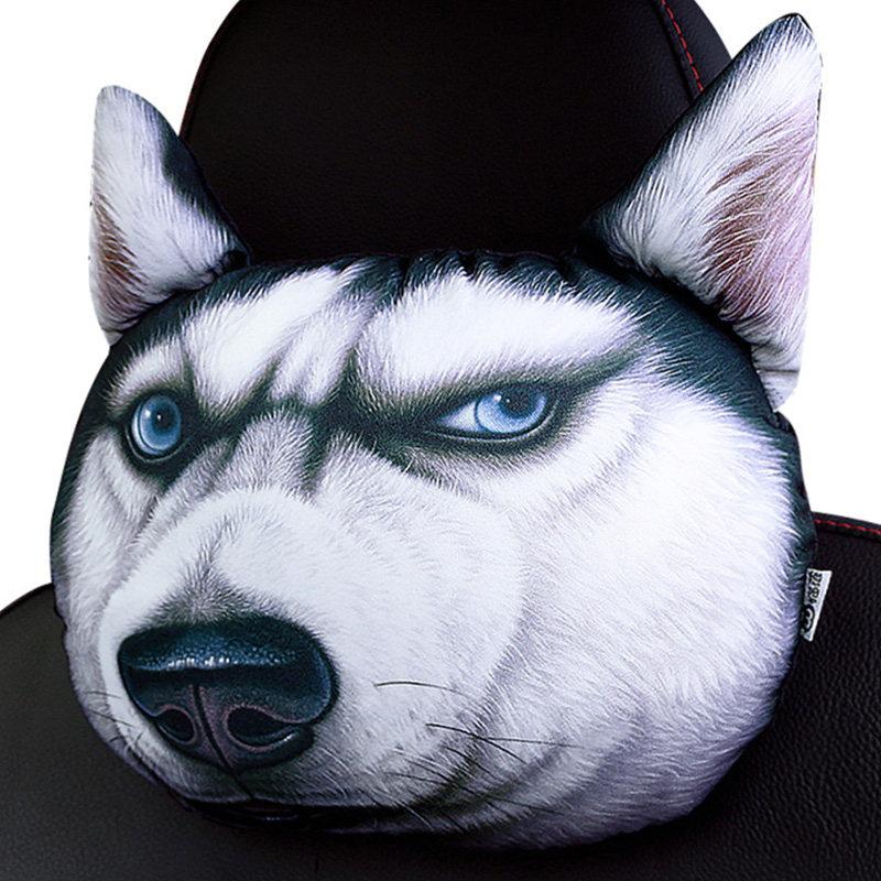 汽车头枕护颈枕哈士奇车用座椅潮牌靠枕车载卡通可爱一对车上枕头,淘宝优惠券,粉丝福利购,淘宝优惠卷