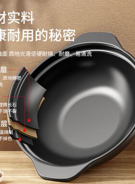 可以干烧的砂锅大沙煲砂锅能炒菜的砂锅者者煲砂锅浅砂锅可干烧