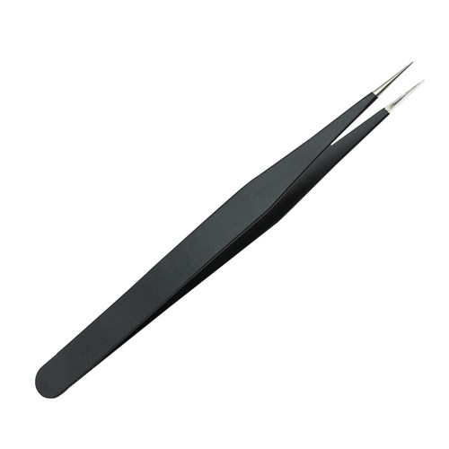 加厚不锈钢尖头弯镊子高精密防静电手工DIY维修工具小夹子细拔毛 - 图3