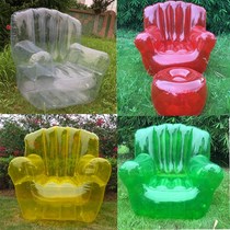 Net Red Fashion Inflatable Sofa Comfort Q Soft Transparent Series Quality Art Chair Adult Single Seat