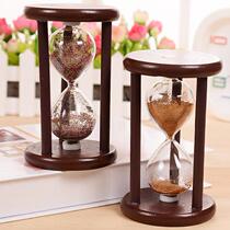 2024 New Retro Brief Wooden Sanddrain Home Student Desktop Timer Decorations Restaurant Dining Table Creativity