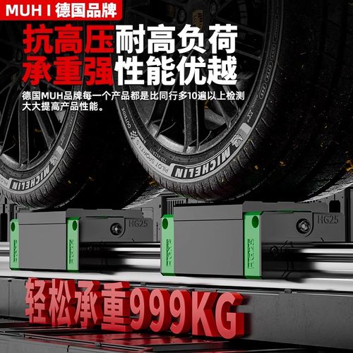 德国直线导轨滑块滑轨线轨方轨滑台HGH15 20 25 30 35 HGW 45 CA - 图2