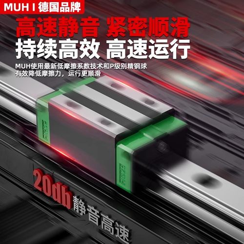 德国直线导轨滑块滑轨线轨方轨滑台HGH15 20 25 30 35 HGW 45 CA - 图1