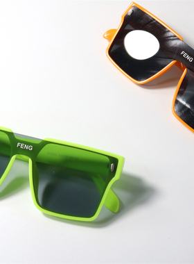 UV400方形高街风格未来感潮墨镜