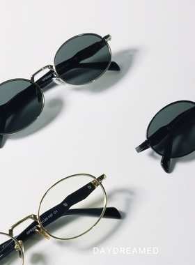 椭圆形UV400嘻哈朋克配近视墨镜