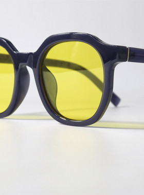 撞色设计偏光防紫外线简约墨镜