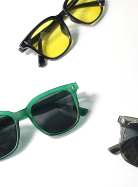 磨砂质感韩版祖母绿偏光太阳眼镜