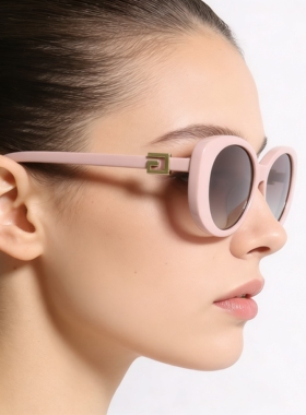 轻奢椭圆偏光UV400近视太阳镜